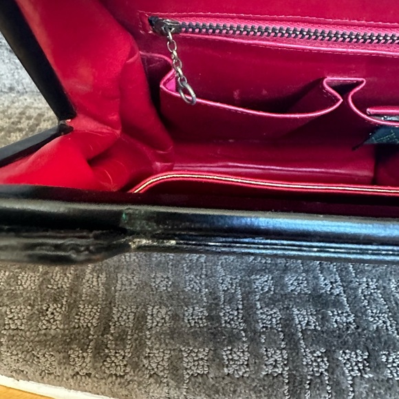 Vintage Jerry Moss holiday black handbag - Picture 8 of 16